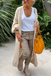 Karleedress Open Front Love and Peace Pattern Long Sweater Cardigan(in 5 Colors)