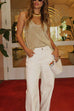 Scoop Neck Glitter Tank Top