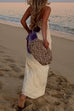 Karleedress Elegant Strapless Floral Print Maxi Dress
