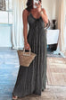 Karleedress Halter Backless Tie Knot Printed Maxi Vacation Dress