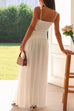 Karleedress V Neck Sleeveless Cut Out Swing Maxi Dress