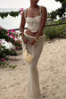 Karleedress Side Slit Knit Bodycon Maxi Skirt