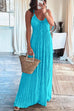 Karleedress Halter Backless Tie Knot Printed Maxi Vacation Dress