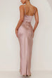 Karleedress Backless Side Slit Maxi Cami Dress