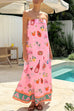 Karleedress Strapless Tube Dolce Vita Holiday Print Maxi Dress