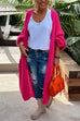 Karleedress Open Front Love and Peace Pattern Long Sweater Cardigan(in 5 Colors)