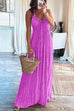 Karleedress Halter Backless Tie Knot Printed Maxi Vacation Dress