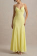 Karleedress V Neck Adjustable Strap Bodycon Flare Maxi Dress