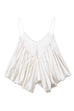 Karleedress Spaghetti Strap Draped Satin Top