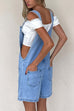 Karleedress Button Up Pocketed Denim Romper