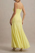 Karleedress V Neck Adjustable Strap Bodycon Flare Maxi Dress
