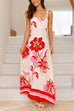 Karleedress Empire Waist Floral Print Maxi Cami Dress