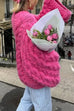 Karleedress Round Neck Oversized Cable Knit Sweater