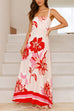 Karleedress Empire Waist Floral Print Maxi Cami Dress