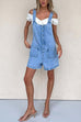 Karleedress Button Up Pocketed Denim Romper