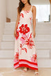 Karleedress Empire Waist Floral Print Maxi Cami Dress