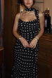 Karleedress Ruffle Hem Polka Dot Maxi Cami Dress