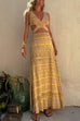 Karleedress V Neck Cut Out Side Split Tie Dye Maxi Dress
