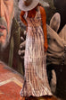 Karleedress Criss Cross Open Back Tie Dye Maxi Dress