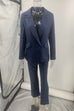Karleedress One Button Pocketed Blazer and Straight Leg Pants Power Suit Set