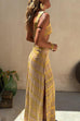 Karleedress V Neck Cut Out Side Split Tie Dye Maxi Dress