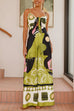 Karleedress Tie Front Cut Out Wide Leg Printed Cami Jumpsuit