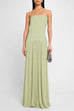 Karleedress Strapless Tube Patchwork Pleated Maxi Dress