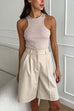 Karleedress Wide Leg Pocketed Shorts