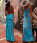 Karleedress Criss Cross Open Back Tie Dye Maxi Dress