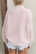 Mockneck Drop Shoulder Comfy Pullover Sweater