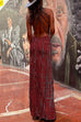 Karleedress Criss Cross Open Back Tie Dye Maxi Dress