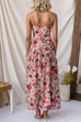 Spaghetti Strap Drop Waist Floral Print Maxi Dress