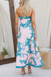 Karleedress Strapless Tube Unique Print Swing Maxi Dress