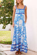 Karleedress Ric Rac Trim Pocketed Unique Print Maxi Cami Dress