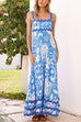 Karleedress Ric Rac Trim Pocketed Unique Print Maxi Cami Dress