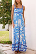 Karleedress Ric Rac Trim Pocketed Unique Print Maxi Cami Dress