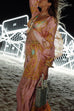 Karleedress Unique Print Lantern Long Sleeves Blouse Shirt and Wide Leg Pants Holiday Outfit Set