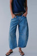 Karleedress Mid Rise Barrel Leg Jeans