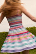 Spaghetti Strap Ruffle Gingham Mini Dress