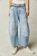 Karleedress Mid Rise Barrel Leg Jeans