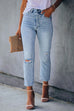 Karleedress High Rise Distressed Ripped Skinny Jeans
