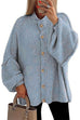 Karleedress Button Up Balloon Sleeves Sweater Cardigan