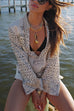 Karleedress Collared V Neck Shirt and Side Slit Shorts Vitamin Sea Print Set