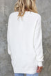 Karleedress Crewneck Drop Shoulder Solid Pullover Sweater