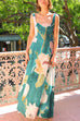 Karleedress Square Neck Floral Print Maxi Cami Dress
