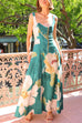 Karleedress Square Neck Floral Print Maxi Cami Dress