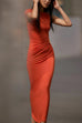 Short Sleeve Cut Out Backless Gold Flower Detail Maxi Dress