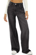 Karleedress Casual Wide Leg Distressed Denim Pants