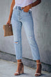 Karleedress High Rise Distressed Ripped Skinny Jeans