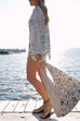 Karleedress Collared V Neck Shirt and Side Slit Shorts Vitamin Sea Print Set